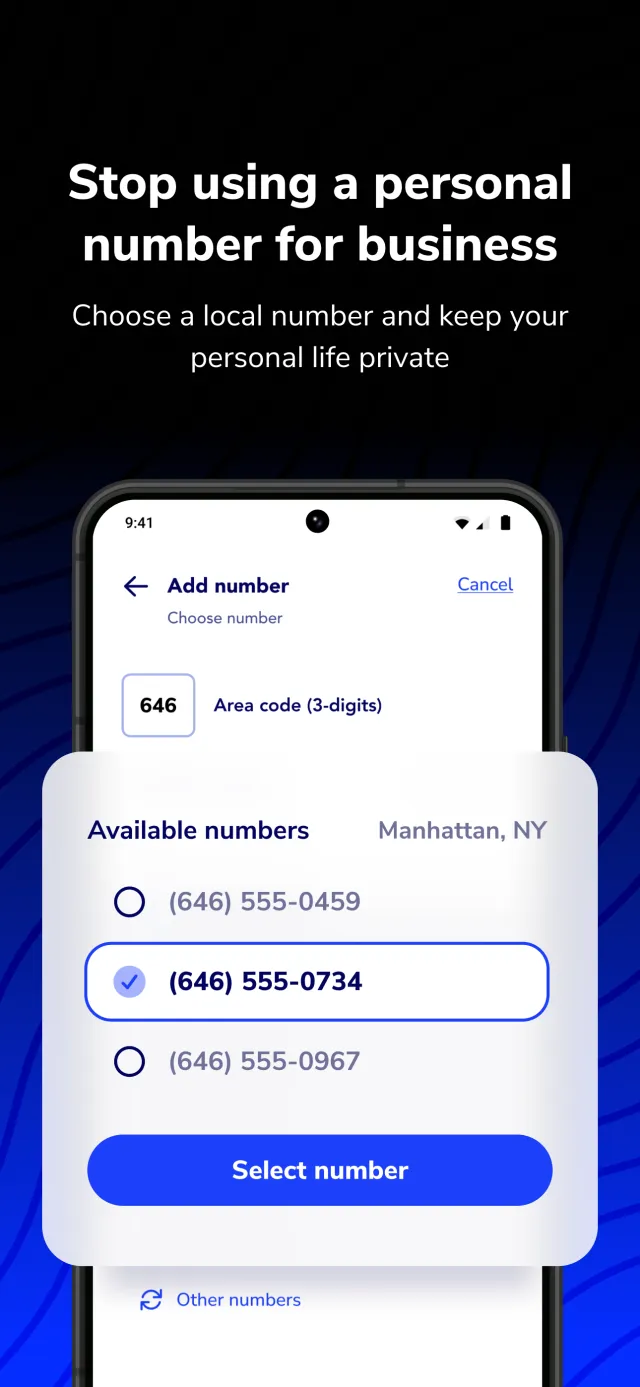 Caddy - Second Phone Number - Screen 3