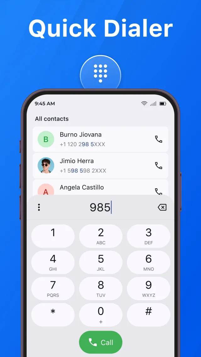 Contacts: Call Log & Dialer - Screen 3