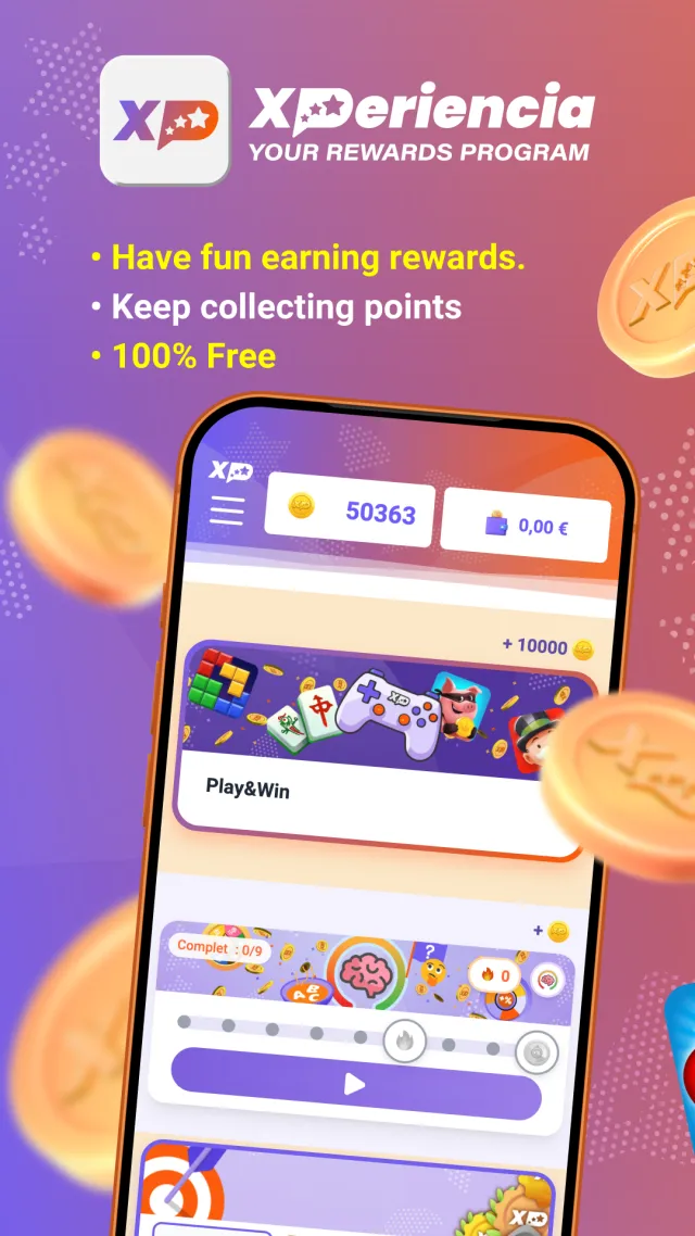 Xperiencia: Play and Win - Screen 1