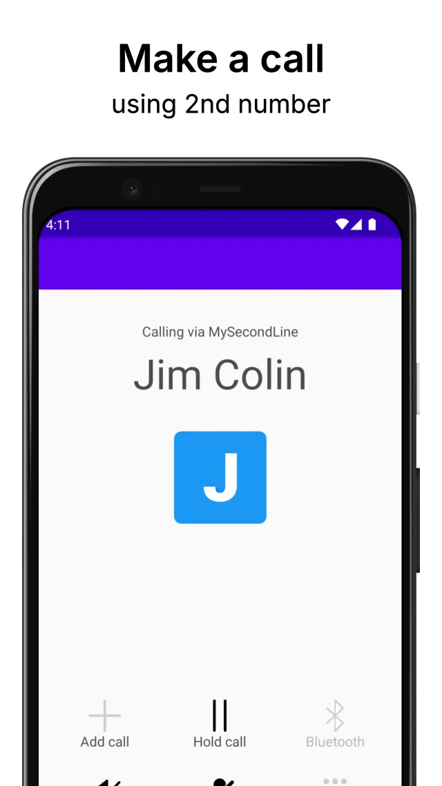 My 2nd Line Text Call Number - Screen 2