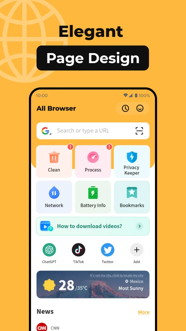 All Browser - Screen 1