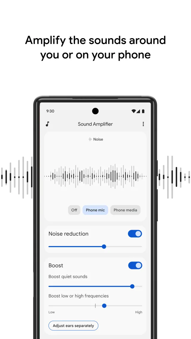 Sound Amplifier - Screen 1