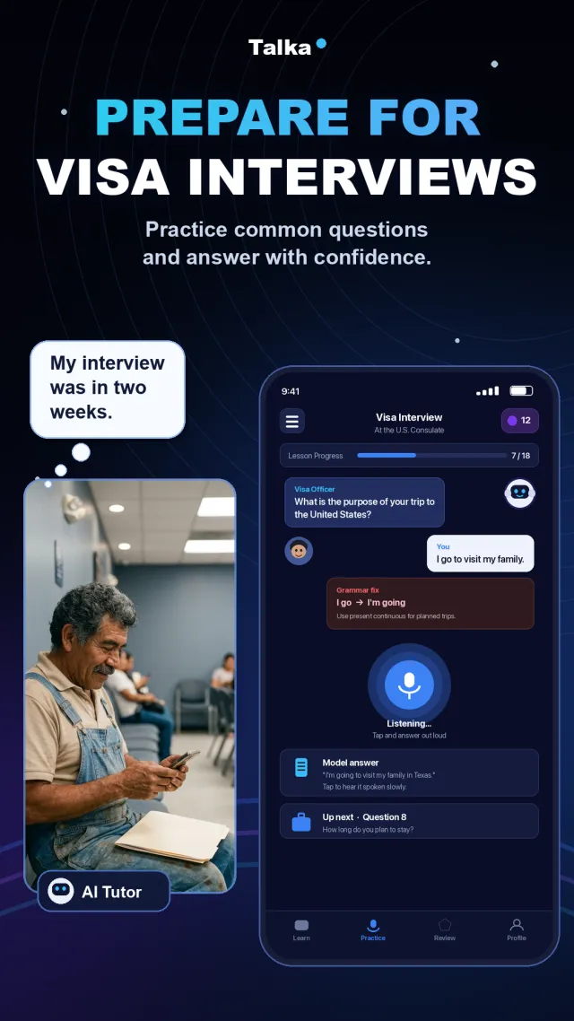 Talka AI: Language Tutor - Screen 2