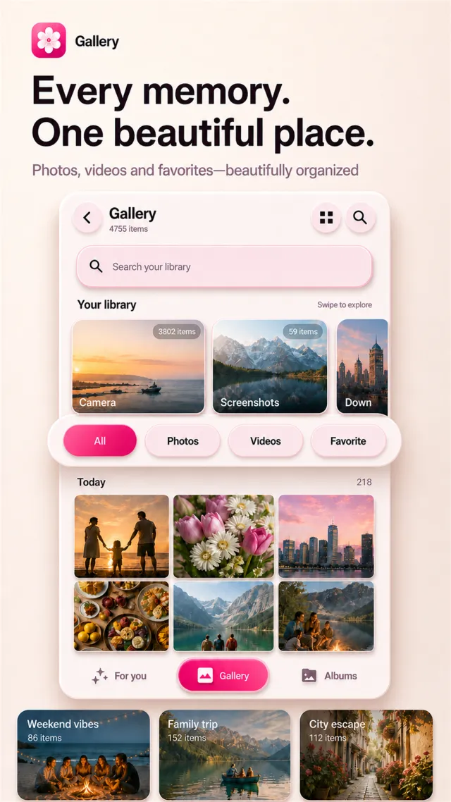 Gallery - Photo, Video & Home - Screen 1
