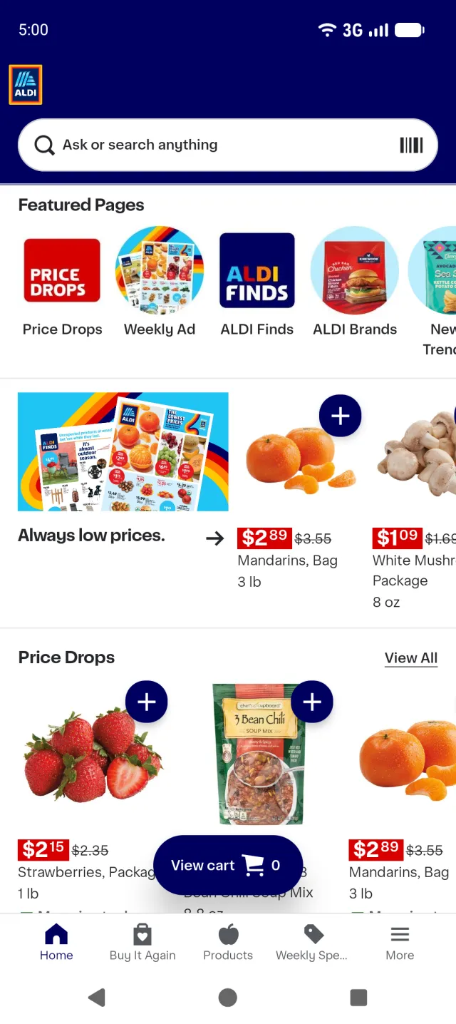 ALDI Grocery Pickup & Delivery - Screen 1