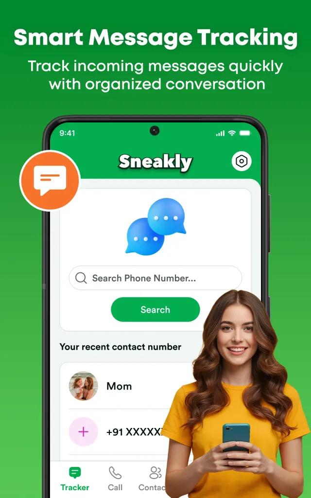 Unseen Chat & Track: Sneakly - Screen 1