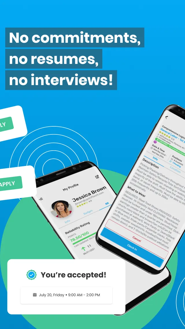 Upshift - Find flexible shifts - Screen 3