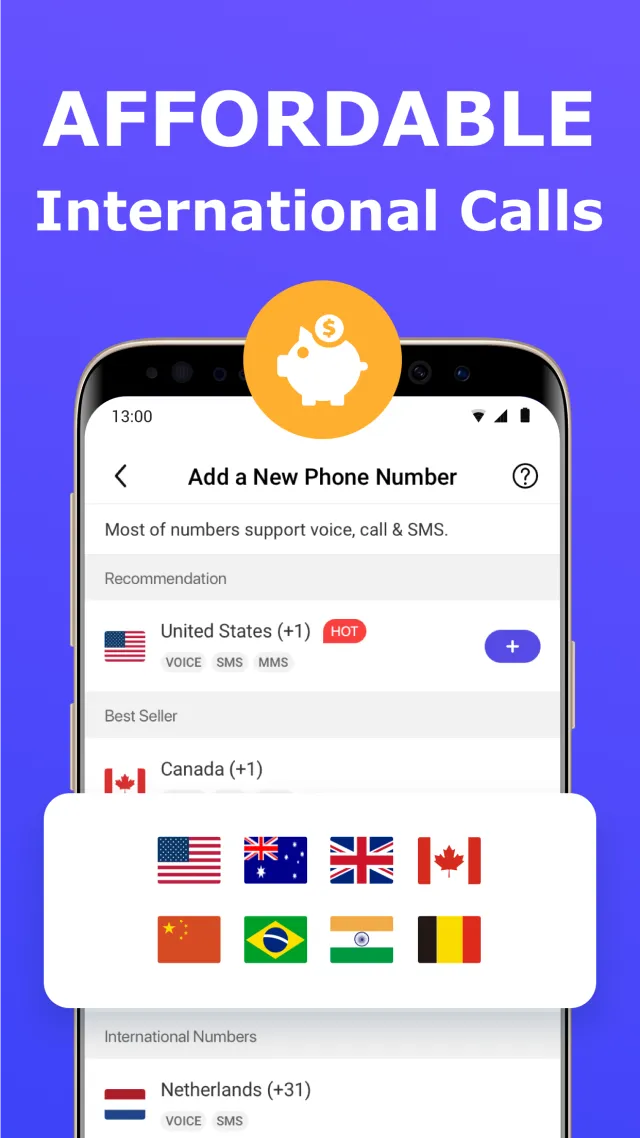2nd Phone Number - Call & Text - Screen 4