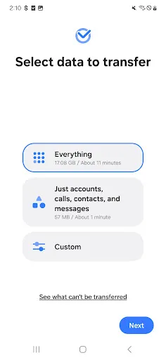 Samsung Smart Switch Mobile - Screen 3
