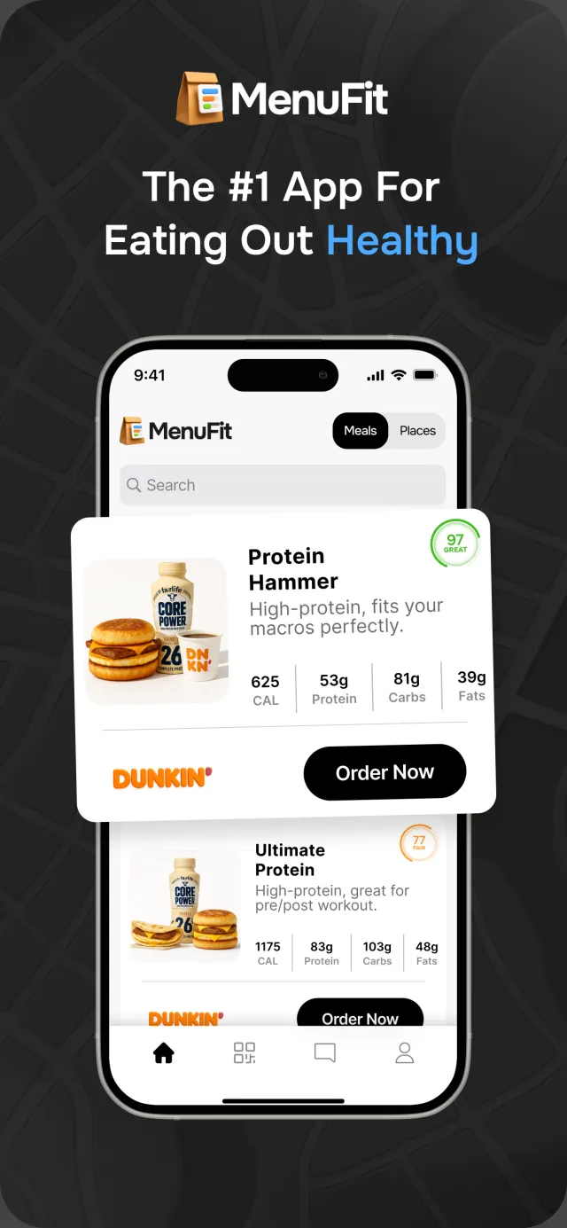 MenuFit - Healthy Eating Out - Screen 1