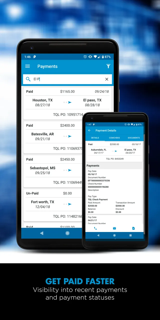 TQL Carrier Dashboard - Screen 6