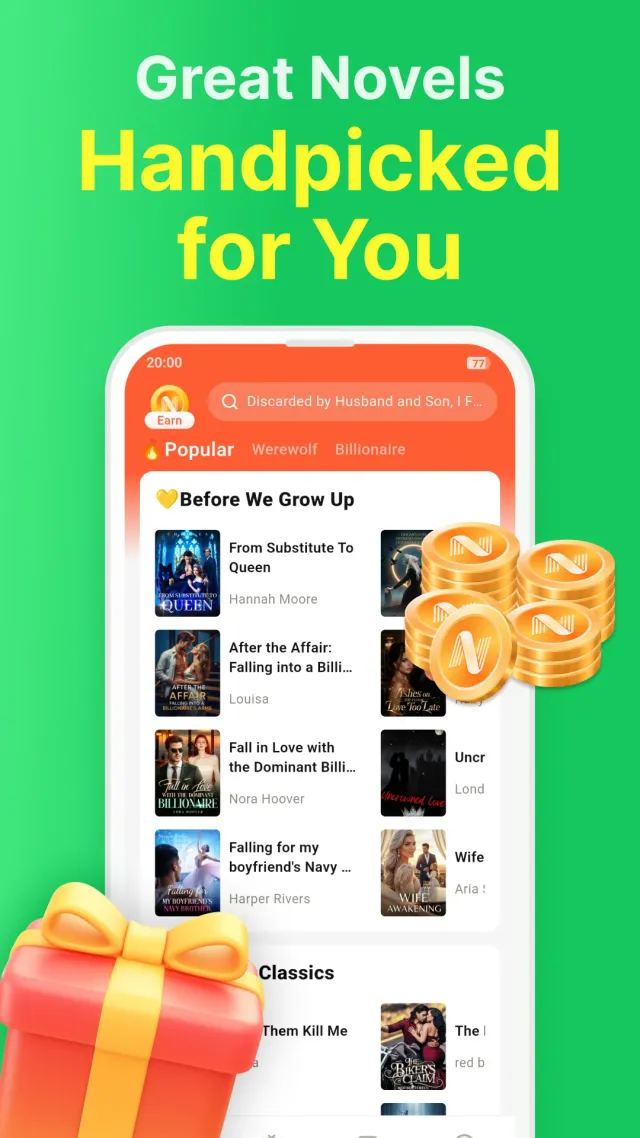 Novelvio - Read & Earn - Screen 2