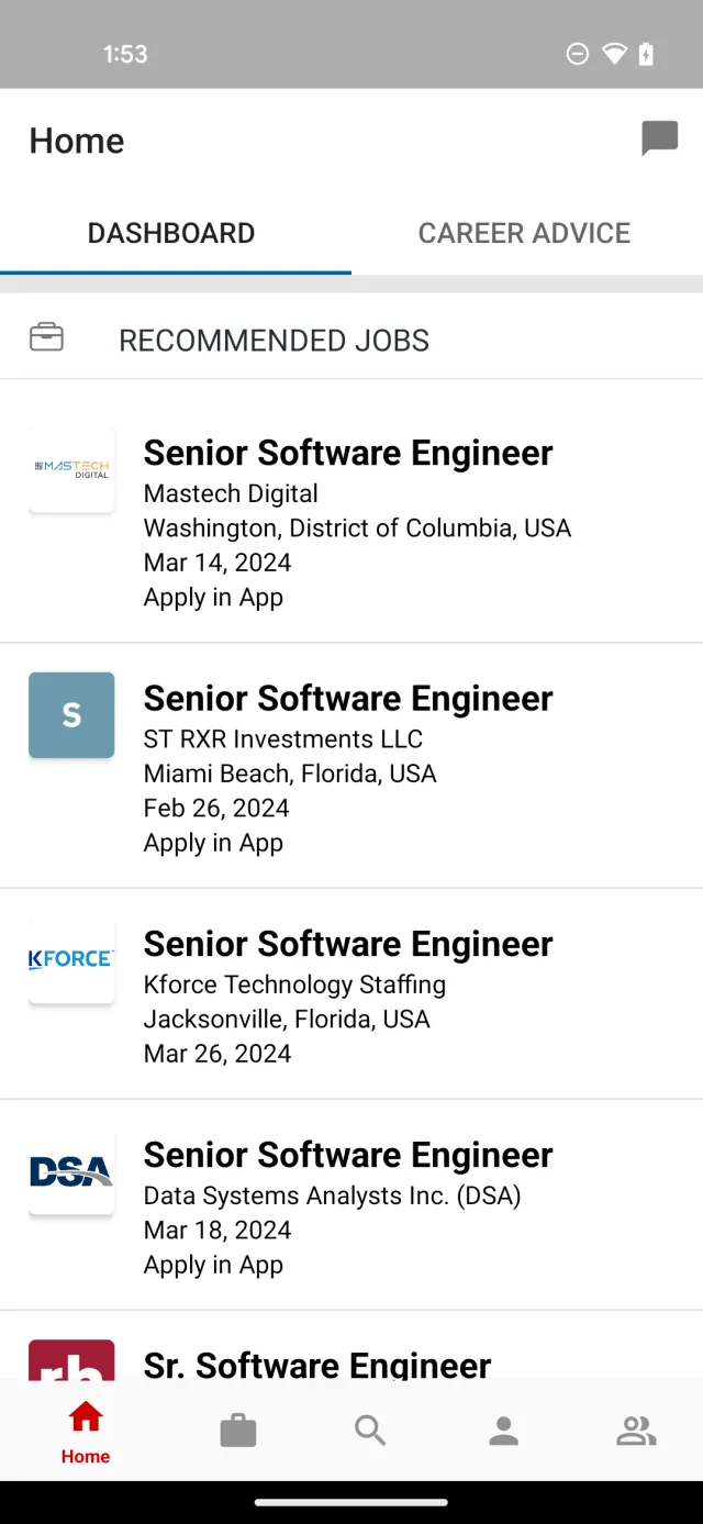 Dice Tech Careers - Screen 2