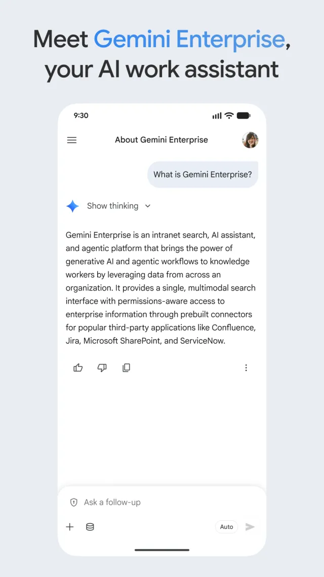 Google Gemini Enterprise - Screen 1