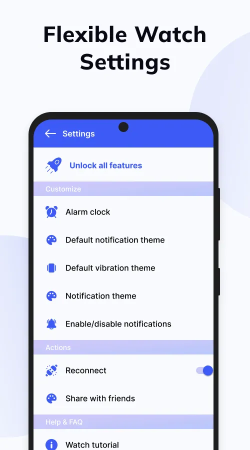 Smart Watch app - BT Notifier - Screen 5