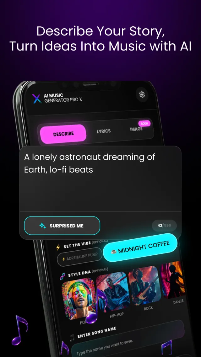 AI Music Generator PRO X - Screen 2