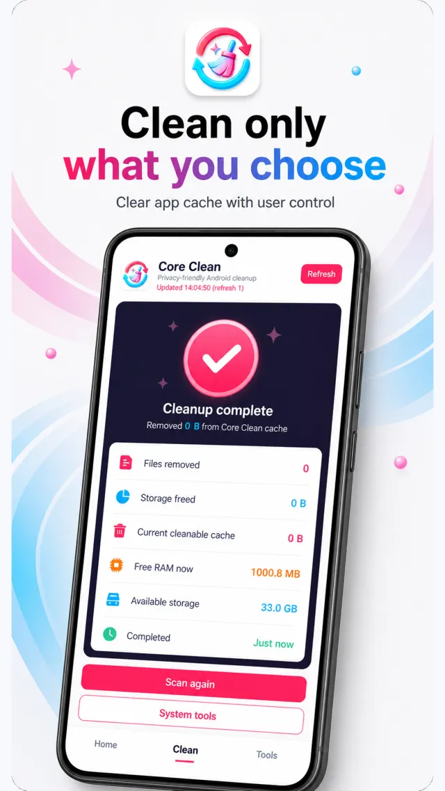Core Clean - Screen 3