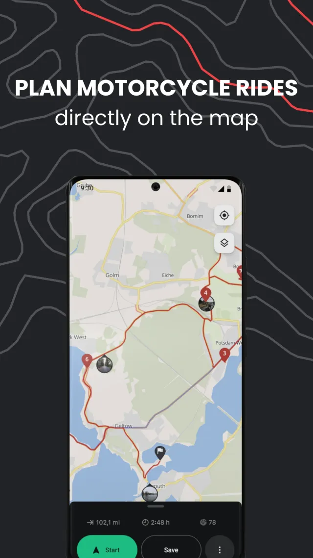 calimoto Motorcycle Navigation - Screen 4
