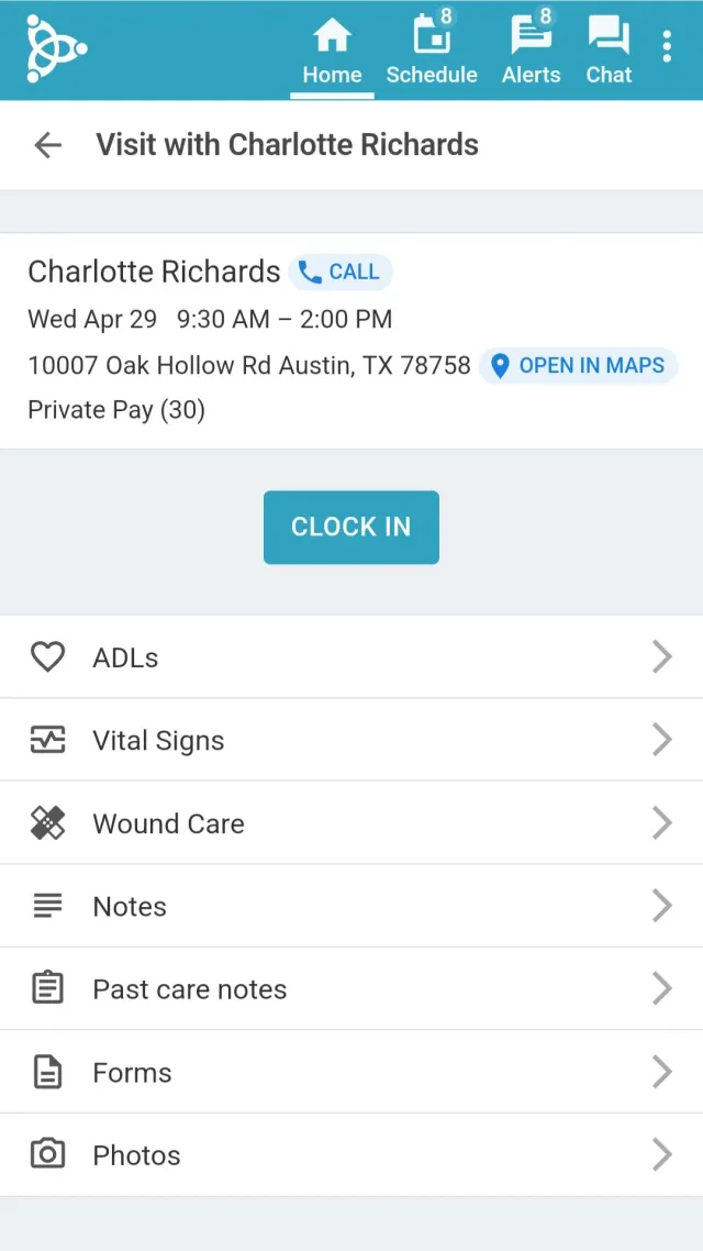 AxisCare Mobile - Screen 2