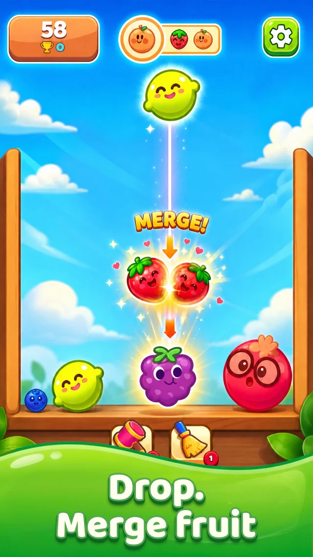Fruit Merge Drop - Screen 2