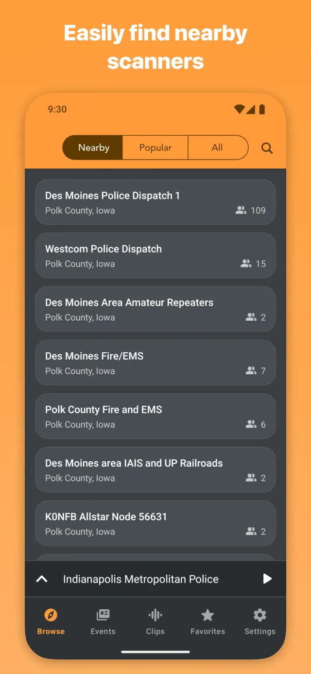 Scanner Radio - Police Scanner - Screen 3
