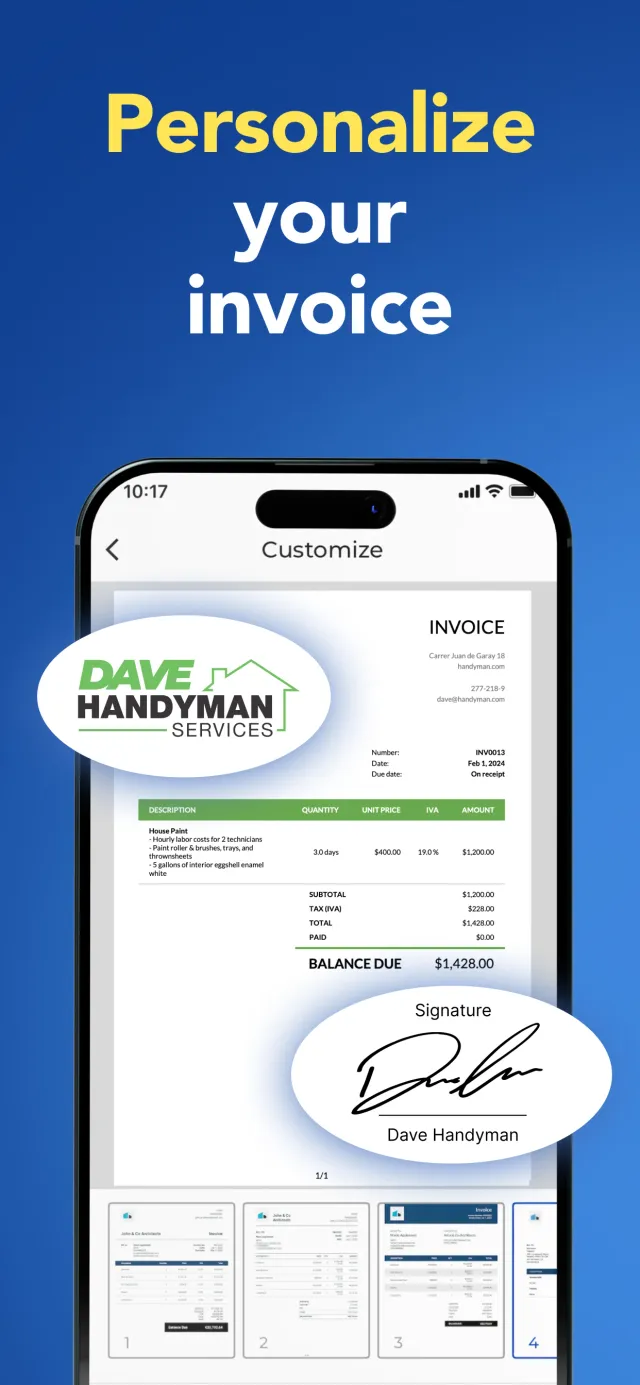 Invoice Maker - Invoice Fly - Screen 3