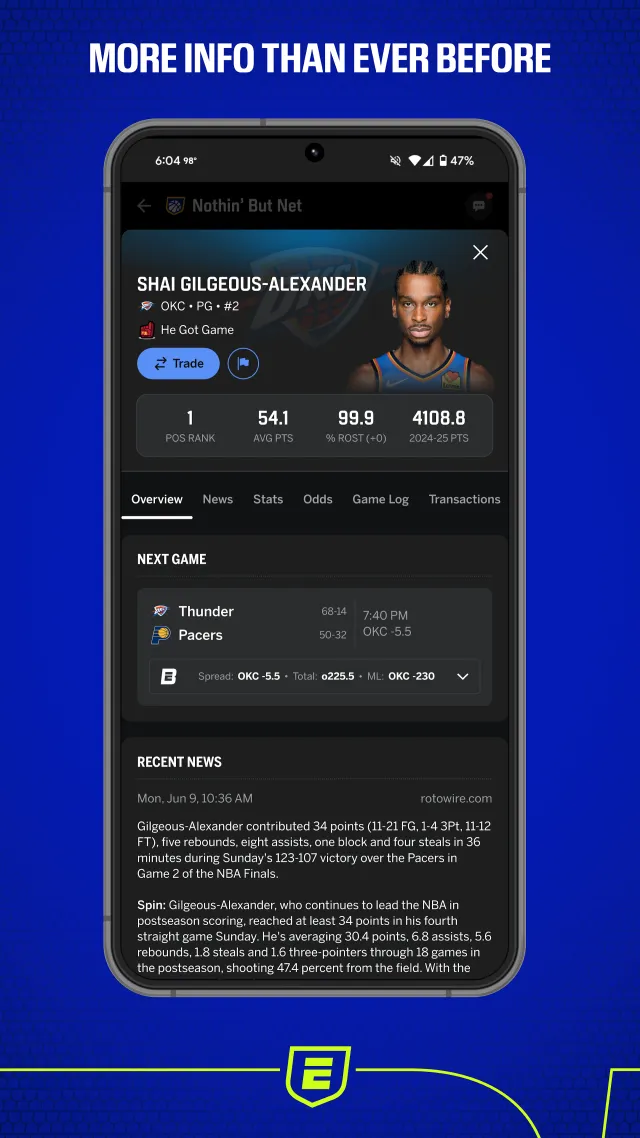 ESPN Fantasy Sports - Screen 2