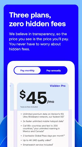 Visible mobile - Screen 1