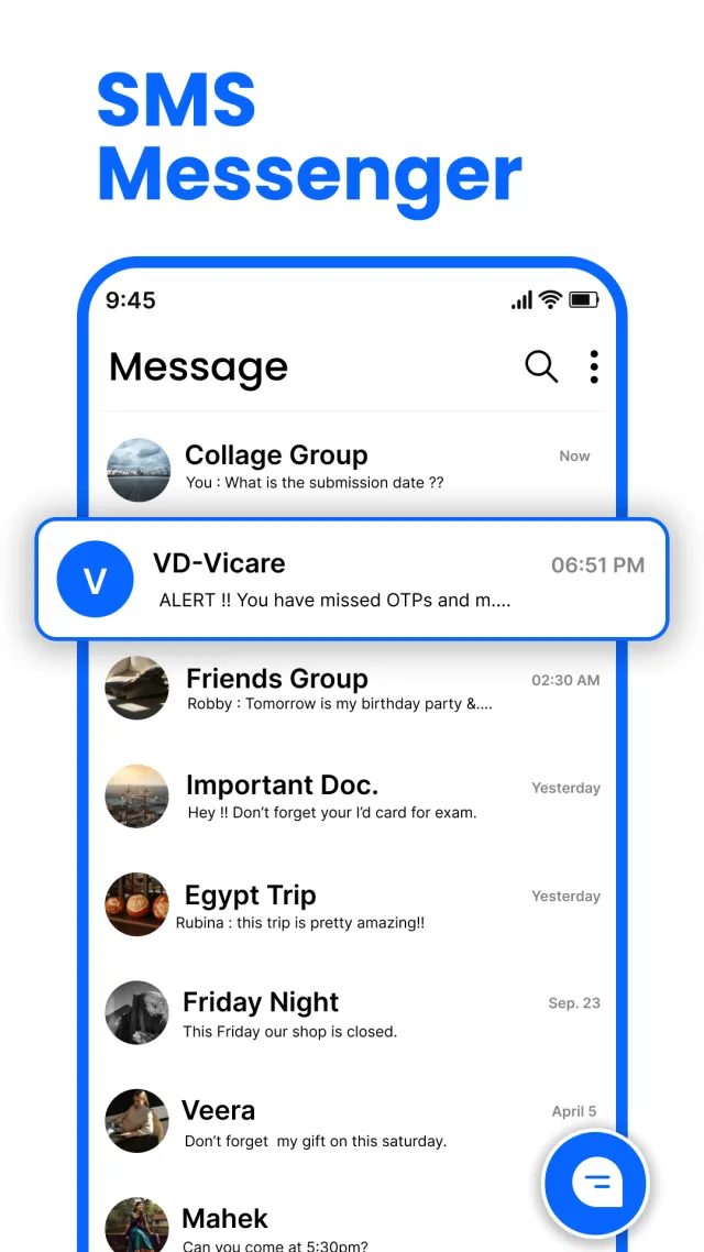 Messenger: SMS Home Launcher - Screen 2