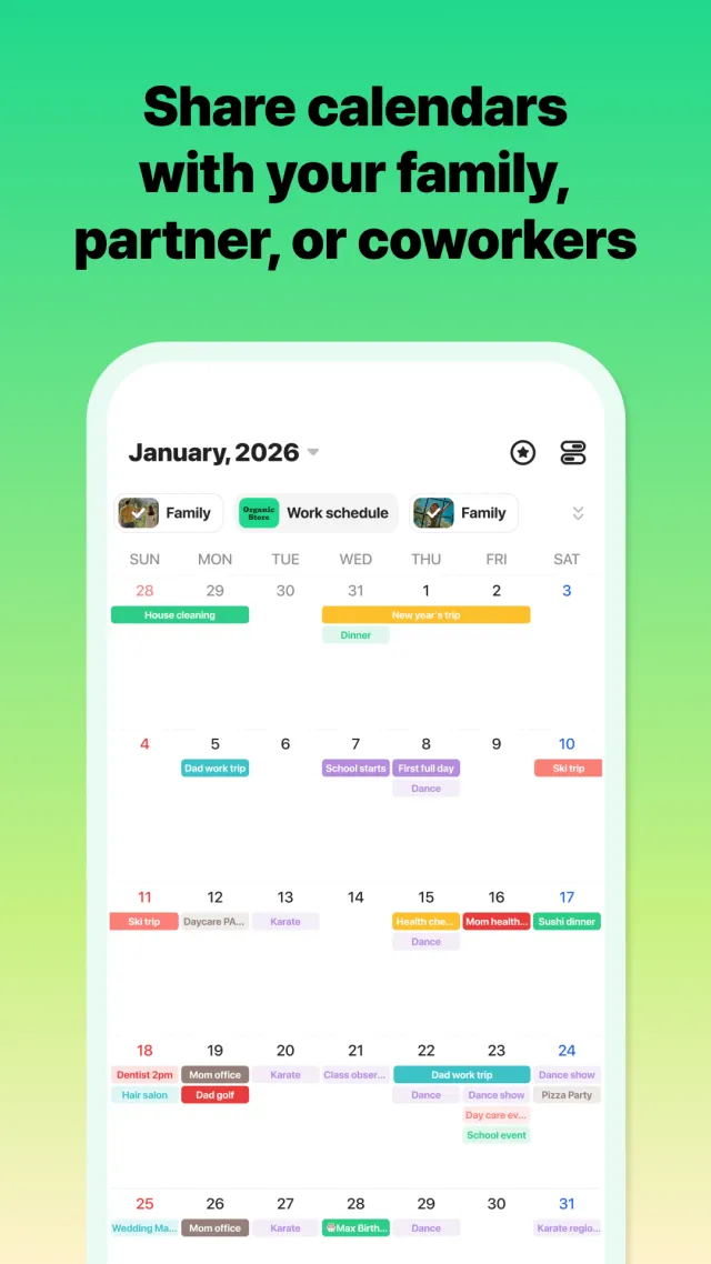 TimeTree - Shared Calendar - Screen 2