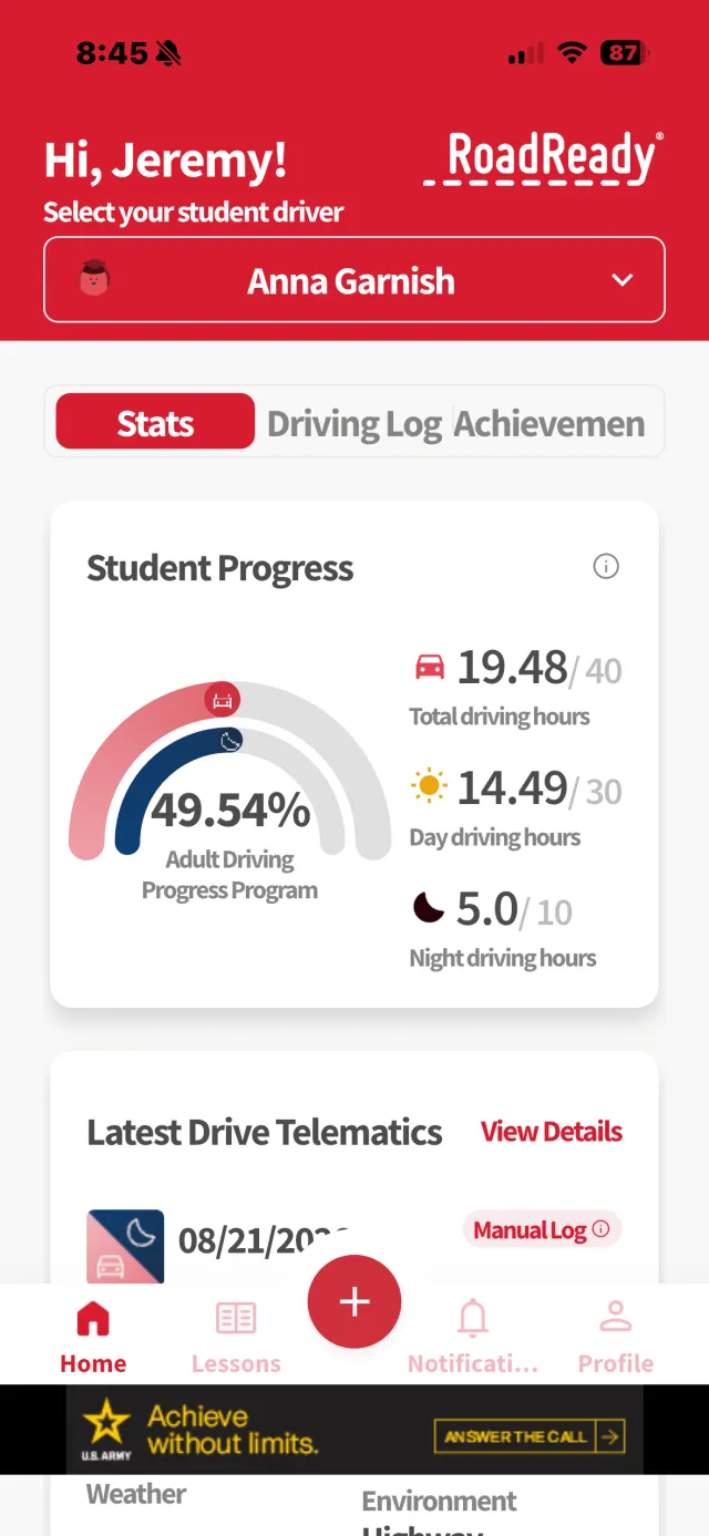 RoadReady - Screen 1