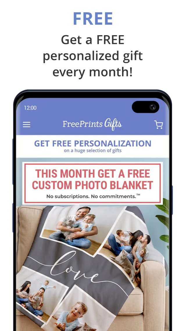 FreePrints Gifts - Screen 1