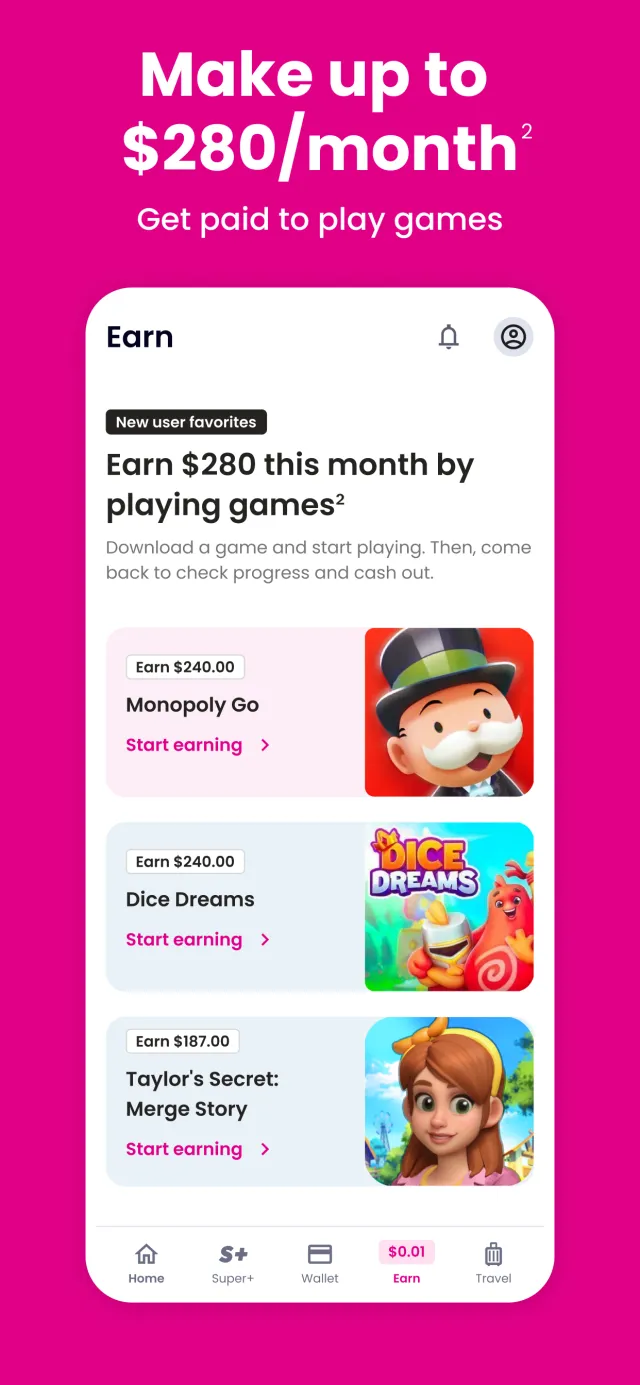 Super.com-Cash Advance, Travel - Screen 2