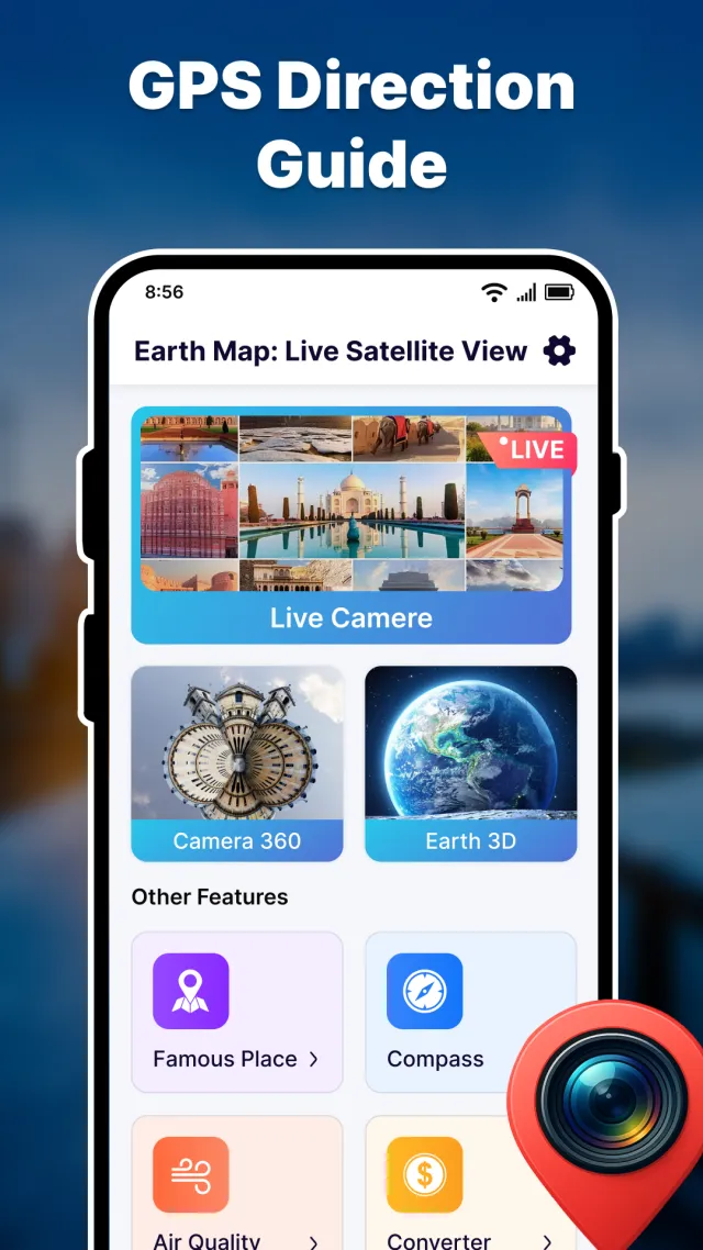 EarthVista: Live Satellite Map - Screen 2