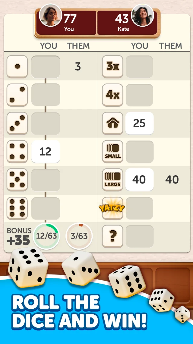 Dice Yatzy - Classic Fun Game - Screen 1
