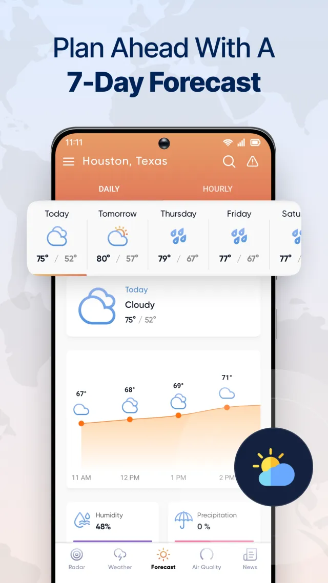 Live Weather Radar Launcher - Screen 2