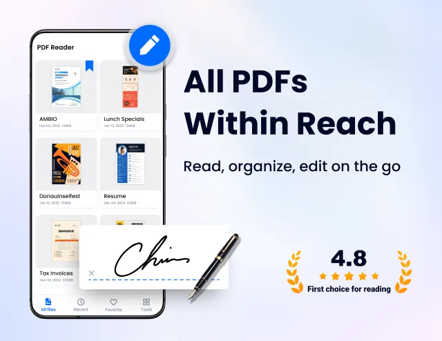 PDF Reader - PDF Editor - Screen 1