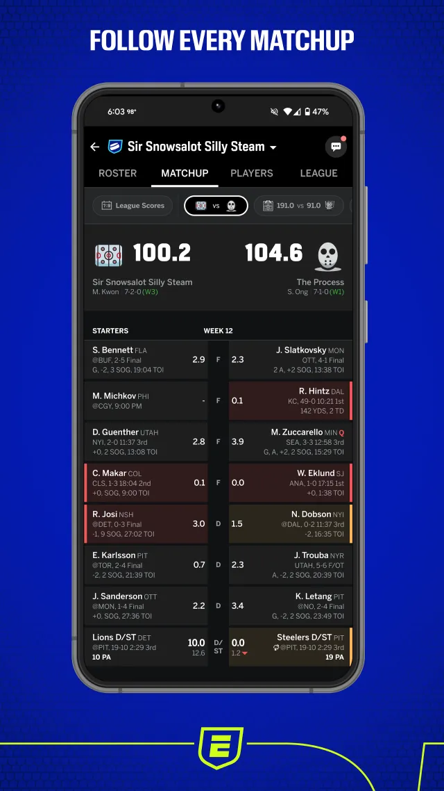 ESPN Fantasy Sports - Screen 1