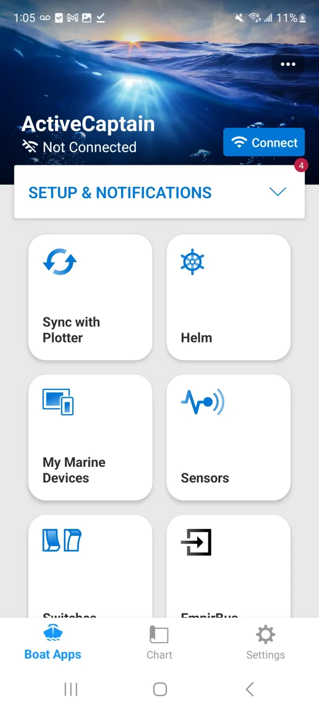 Garmin ActiveCaptain® - Screen 1