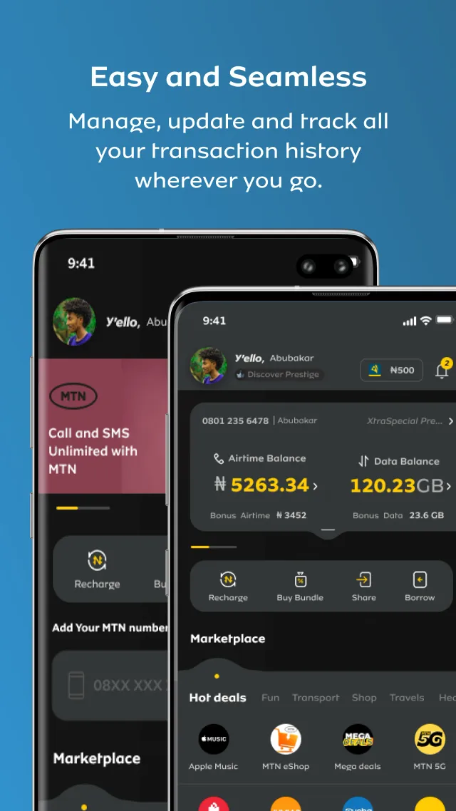 myMTN NG - Screen 2