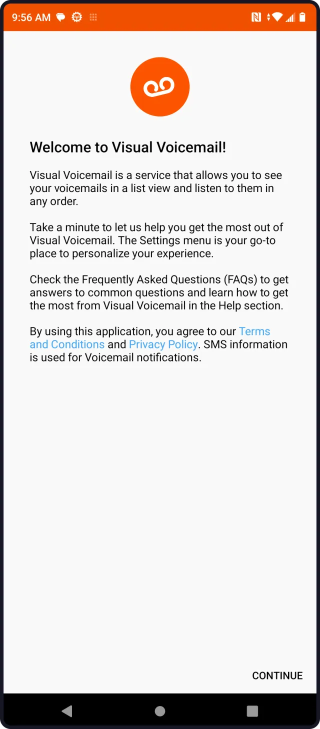 Boost Visual Voicemail - Screen 1