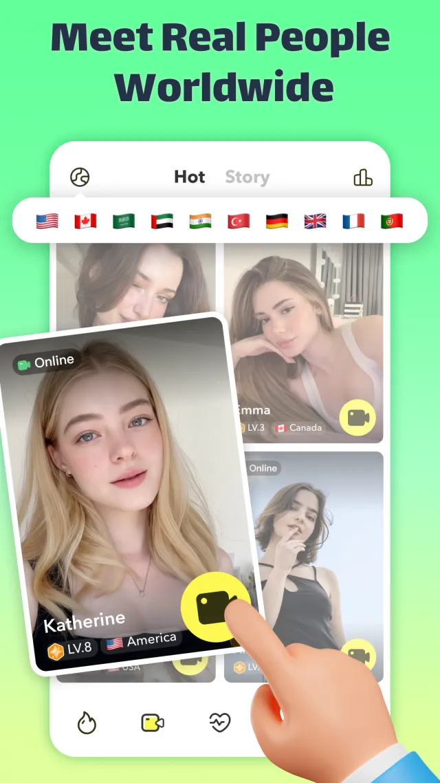 ChatUP-Live Stream Video Chat - Screen 1