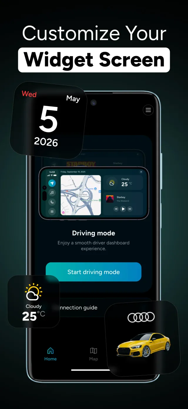 Car Dashboard Widgets - HiCar - Screen 4