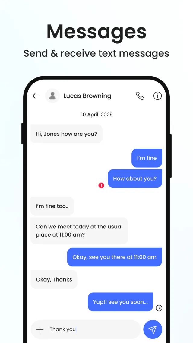Messenger: Messages SMS App - Screen 2