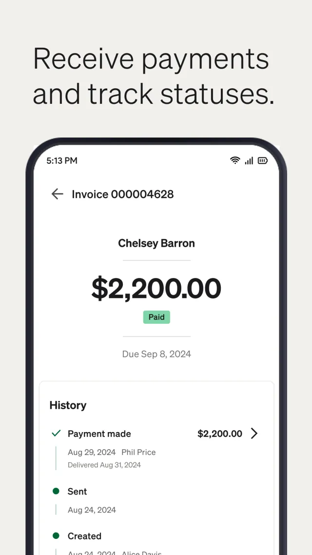 BILL AP & AR Business Payments - Screen 2