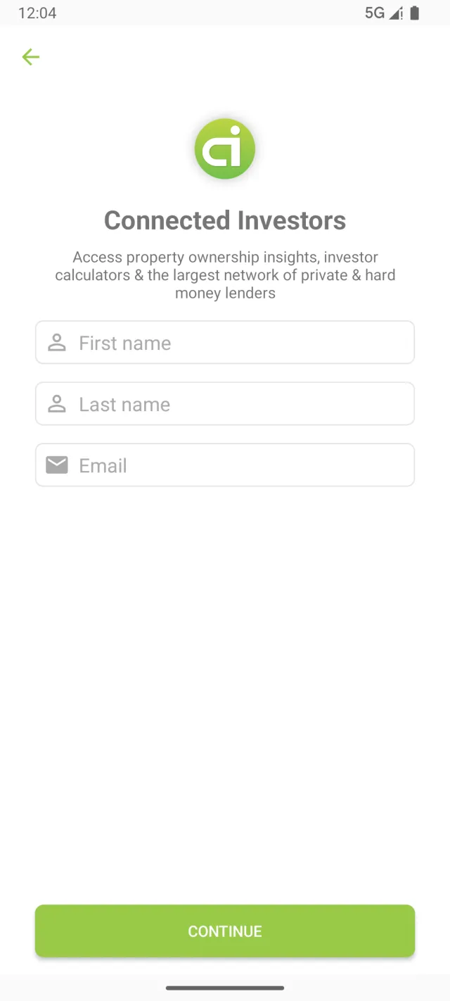 Connected Investors - Screen 2