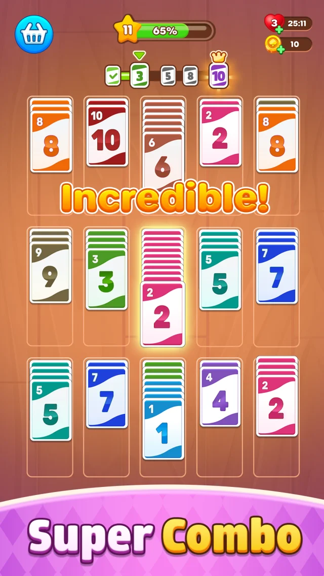 Solitaire Stack Sort - Screen 2