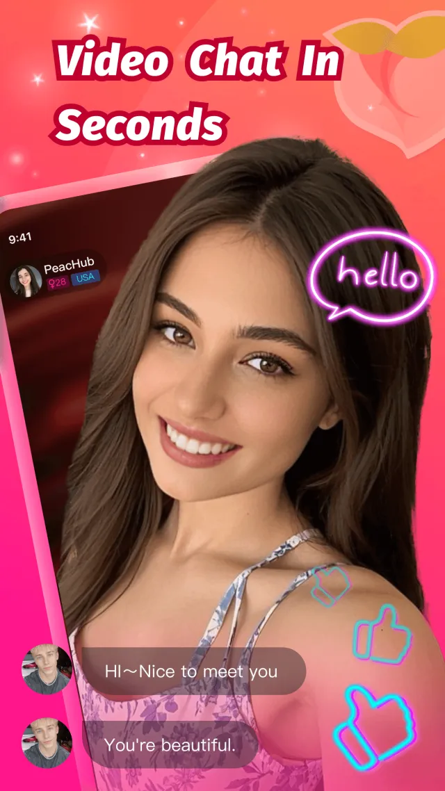PeacHub - Online Video Chat - Screen 1