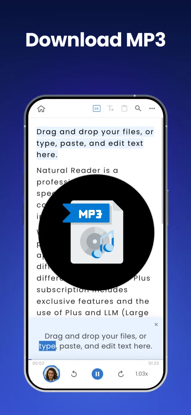 NaturalReader - Text to Speech - Screen 1