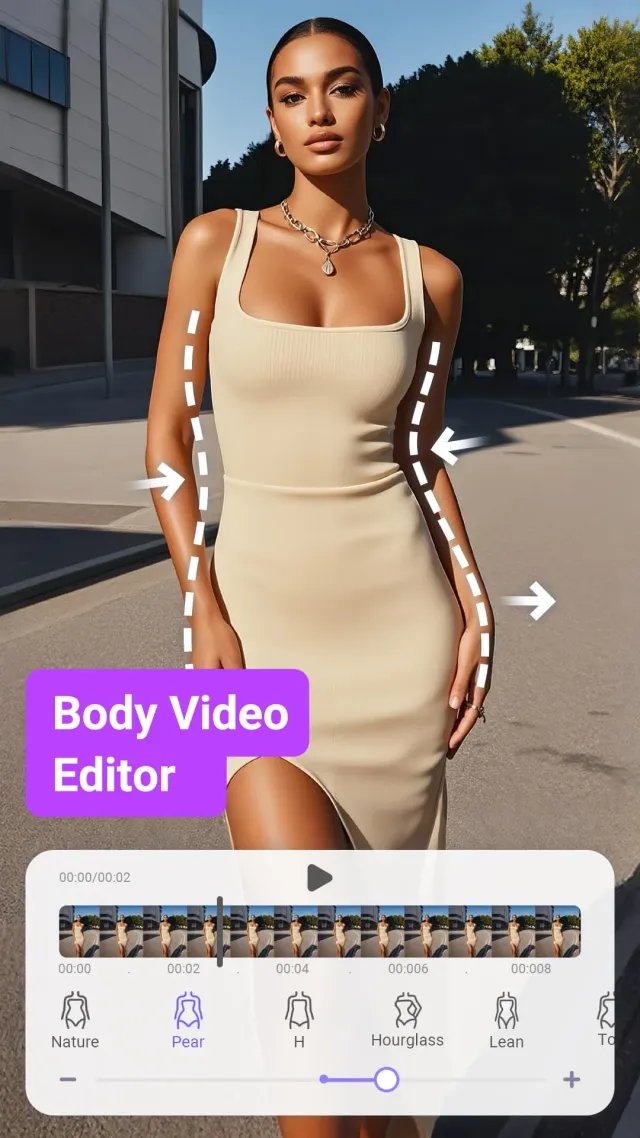 PrettyUp - Video Body Editor - Screen 1